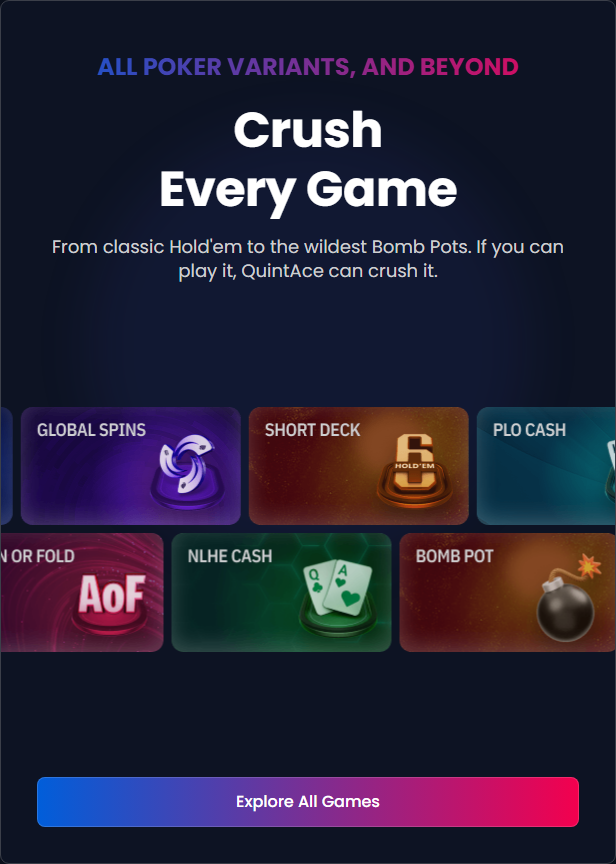 Crush Every Game — all formats